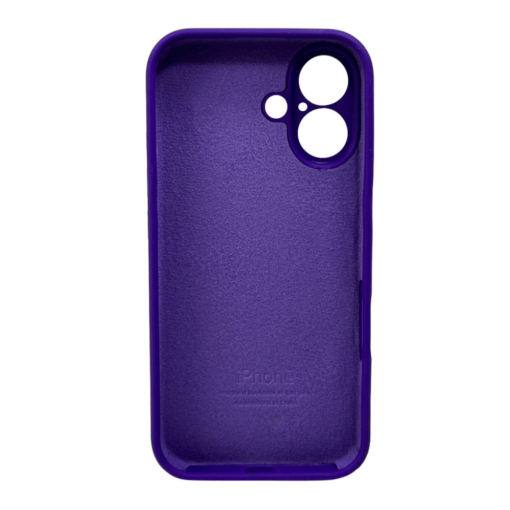 Чохол для смартфона Silicone Full Case AA Camera Protect for Apple iPhone 16 22,Dark Purple Київ - фото 3