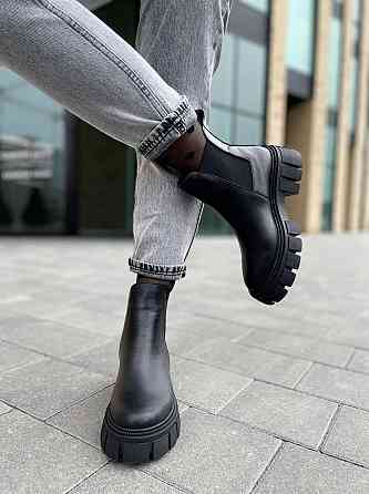 Черевики жіночі GREMMY чорні шкіра натуральна висота 13 см (604/2) Коломыя