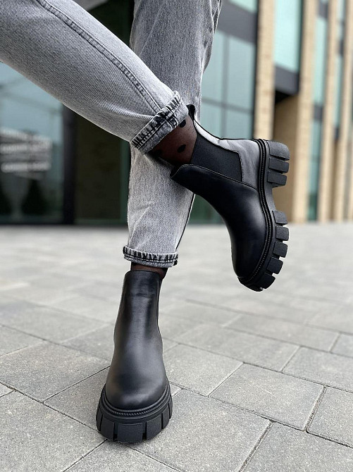 Черевики жіночі GREMMY чорні шкіра натуральна висота 13 см (604/2) Коломыя - изображение 6