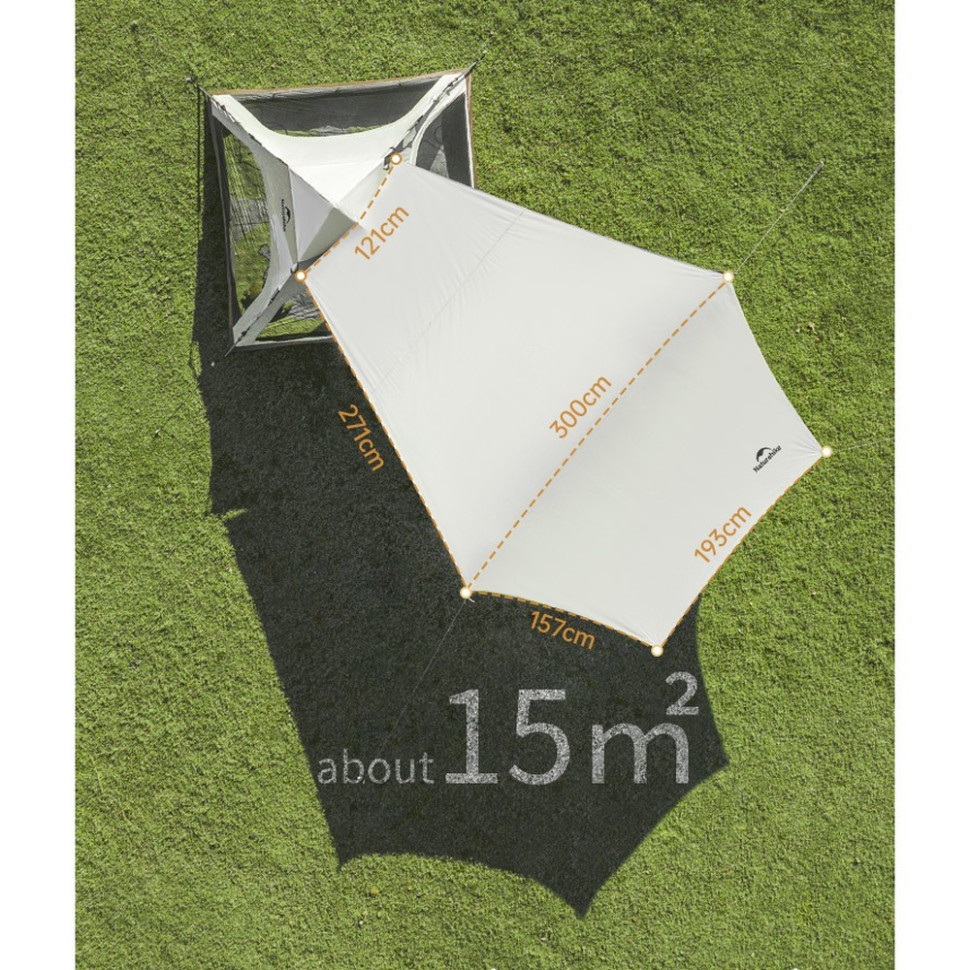 Палатка трехместная автоматическая с тентом Naturehike Ango CNK2550WS010 L Коричневый Винница - изображение 4