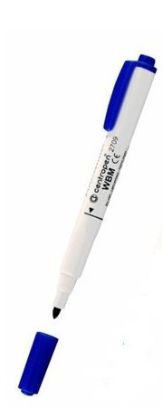 Маркер для дошок "Centropen" 2709 синій круглий, 1-2 мм, шт Київ - фото 1