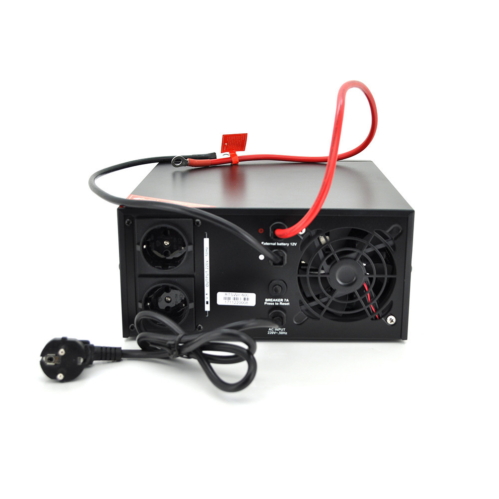 ДБЖ з правильною синусоїдою RITAR RTSWrl-600 (420Вт) , 12В з переключенням струму заряду 10A і 20 A (360*330*230) 9,6 кг Київ - фото 2