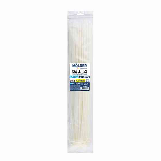 Хомути Molder пластикові білі 4.8x400, 100шт Киев