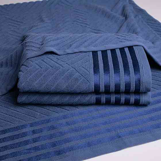Полотенце махровое среднее SOFT GM Textile 50х90см 500г/м2 (Синий) Сумы