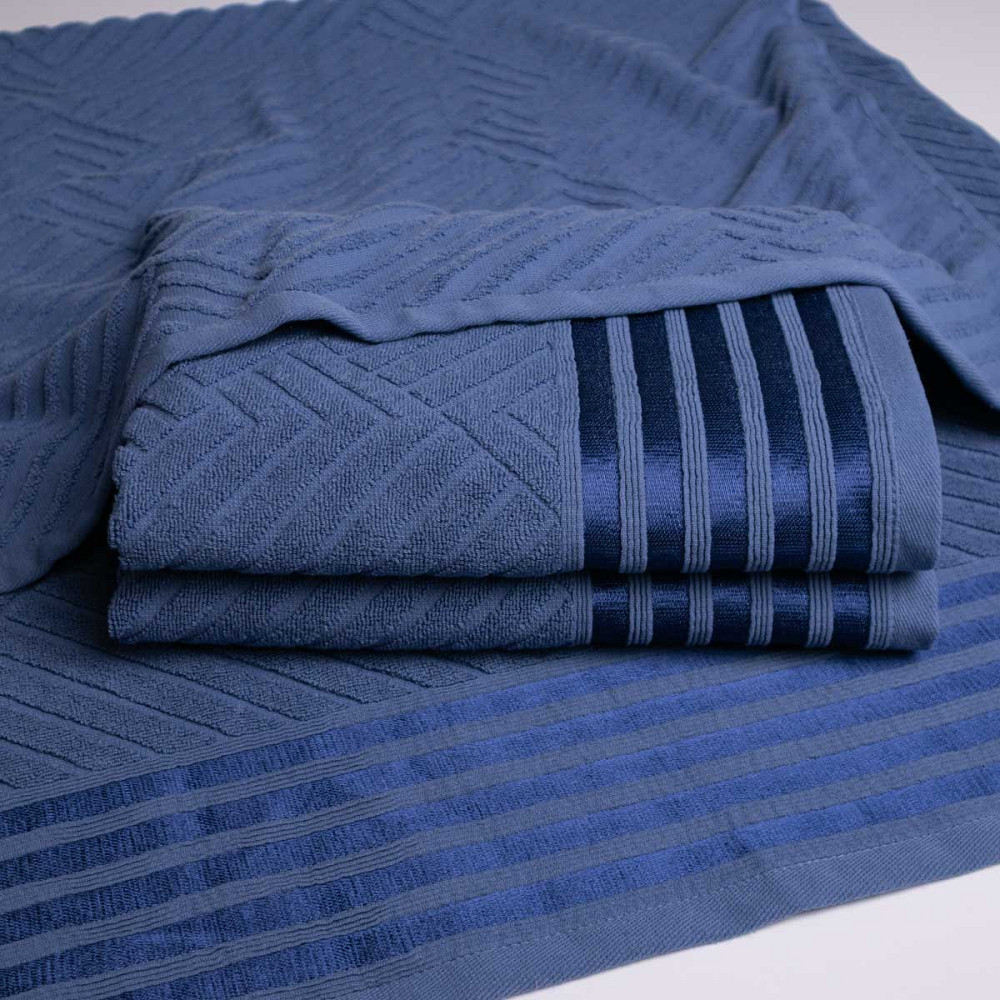 Полотенце махровое среднее SOFT GM Textile 50х90см 500г/м2 (Синий) Сумы - изображение 2