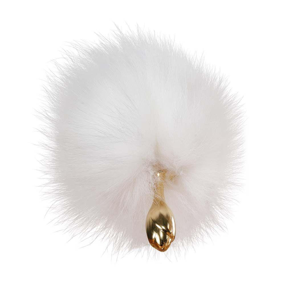 Металлическая анальная пробка Лисий хвост LOCKINK SEVANDA White Fox-Tail Anal Rose-shape Plug Sex Aura Киев - изображение 7