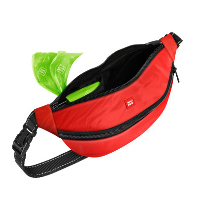 Поясная сумка-бананка для собак WAUDOG Family 33х17х10 см красная (56893) Винница - изображение 4