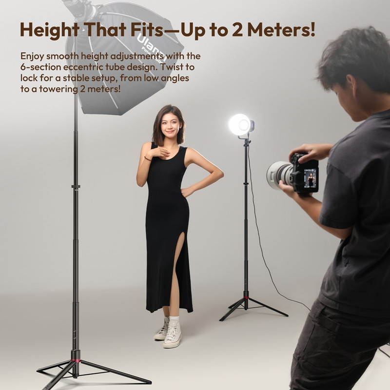 Стійка для світла складна Ulanzi AT-05 2M Heavy Duty Foldable Light Stand(48-200cm) Black Одеса - фото 19