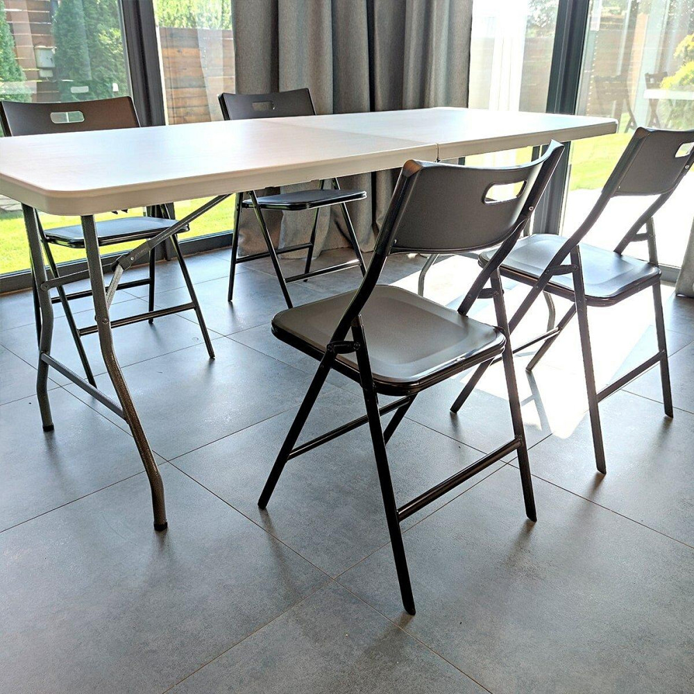 Складной стілець 46х42,5х86см Чорний SW-00001611 Дніпро - фото 7