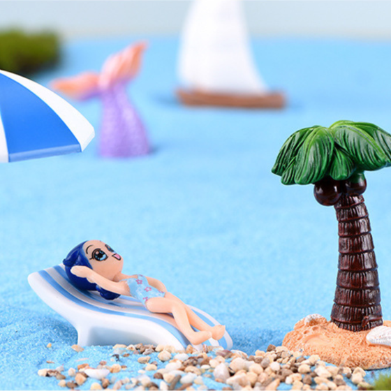 Пляжні парасольки, рятувальні круги та шезлонги для флораріуму,міні-саду, мікроландшафту,моделізму Одеса