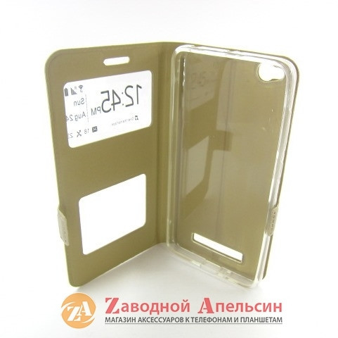 Чохол книжка Xiaomi Redmi 3 4A Smart Case (золотий) Одеса - фото 6