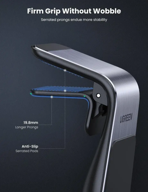 Автомобільний тримач кріплення підставка для телефону смартфону UGREEN LP290 Waterfall магнітний UGR-80712B Одеса - фото 5
