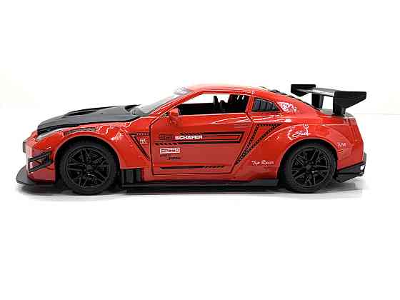 Машинка металева Авто Експерт Nissan Gtr 1:24 світло/звук Червона (GT-1502) Чернігів