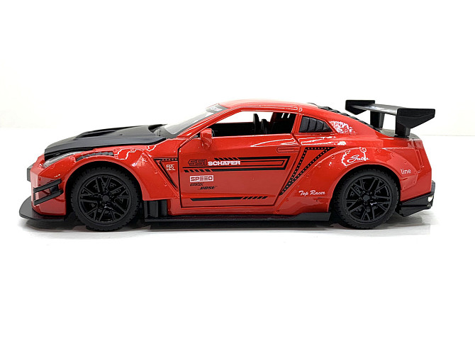 Машинка металева Авто Експерт Nissan Gtr 1:24 світло/звук Червона (GT-1502) Чернігів - фото 3