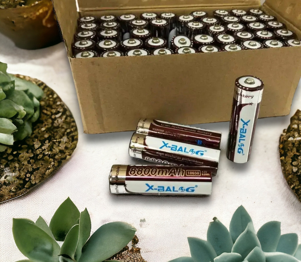 Аккумулятор Li-ion 18650 2400mAh 4.2V Purple X-Balog 2430/8707  для использования в фонарях, часах, ламп Одесса - изображение 1