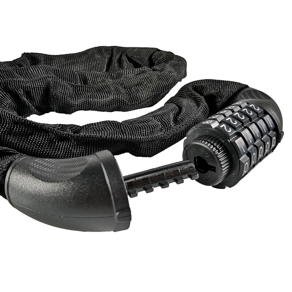 Велозамок сталевий ланцюг з кодовим блокуванням Feel Fit Бровари - фото 4