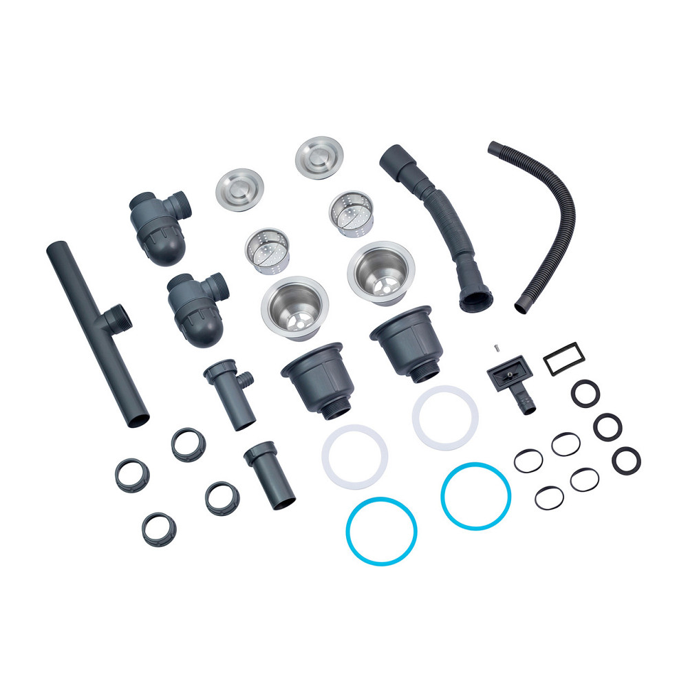 Кухонная мойка с нержавеющей стали Kroner KRP Gebürstet - 78х43ZHM на две чаши (3/1 мм) Киев - изображение 9