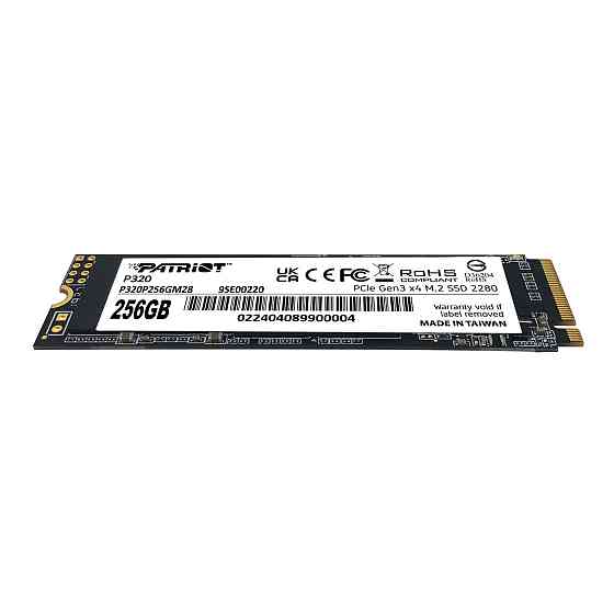 SSD M.2 Patriot P320 256GB NVMe 2280 Gen3.0 x4 3D TLC (P320P256GM28) Київ