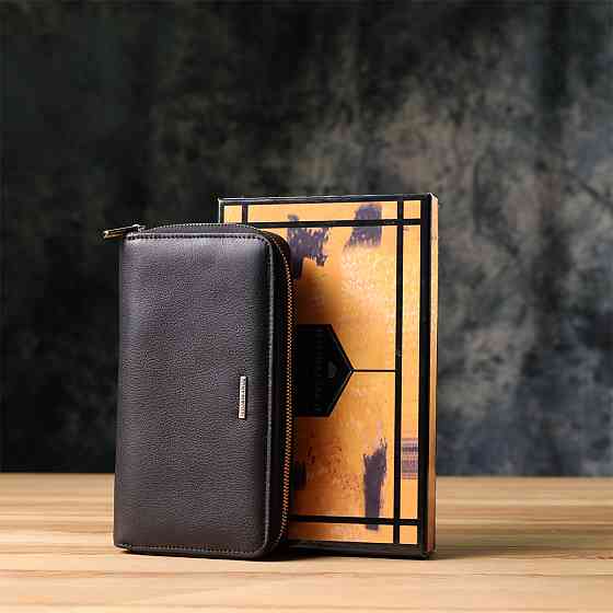 Жіночий гаманець на одне відділення із зернистої натуральної шкіри Tony Perotti 20863_1 (3622 nero) Чорний Київ