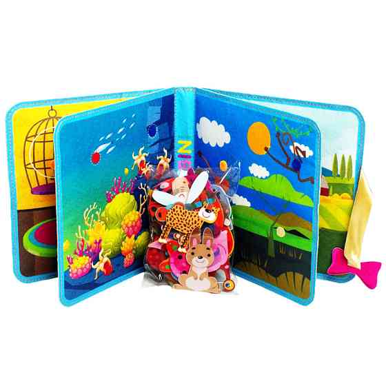 Розвиваюча Фетрова книга "Хто де живе?" 403976 Вінниця