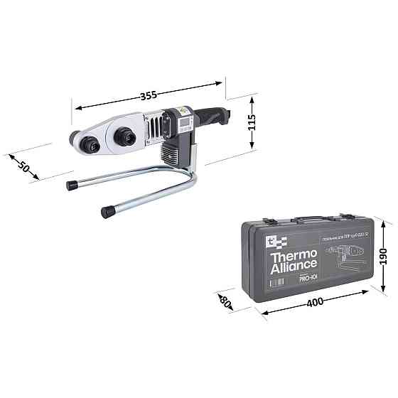 Паяльник для пластиковых труб Thermo Alliance PRO-101 Ø20-32 (автоматический с дисплеем, 600W) Киев