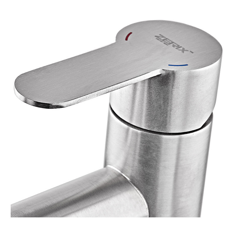 Змішувач для умивальника Zerix DAX-001-A-High з високим виливом Харків - фото 4