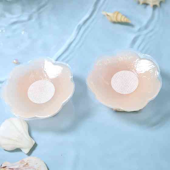 Наклейки на соски силіконові 3 пари 65 мм бежевий Київ