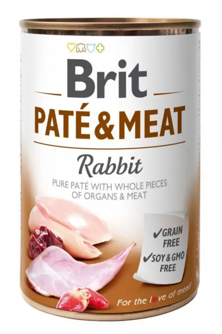 Влажный корм Брит Brit Care Paté & Meat Dog Rabbit для собак с кроликом 400 г Винница - изображение 1