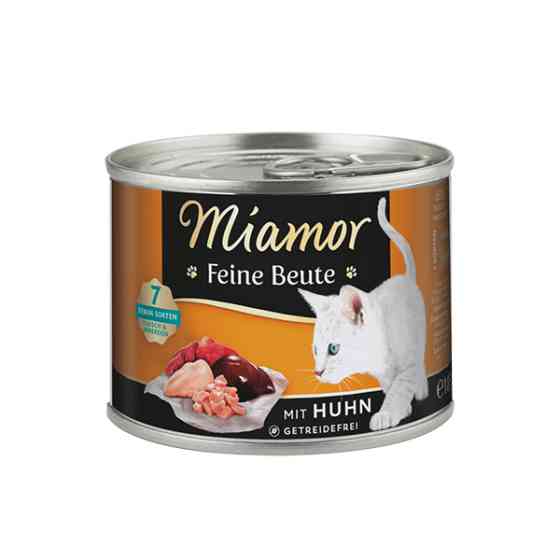Miamor Feine Beute mit Huhn МИАМОР ФАЙНЕ БАЙТЕ КУРИЦА беззерновой полнорационный влажный корм для котов Киев