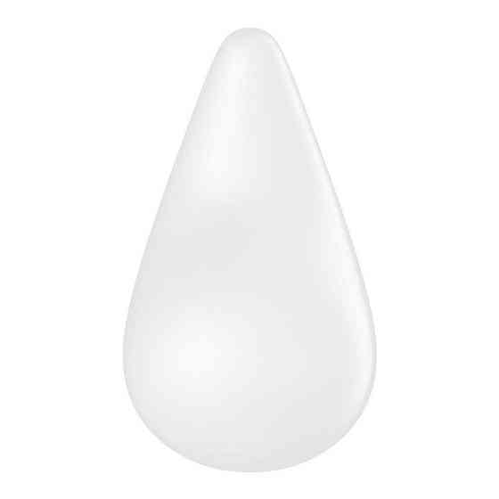Вибратор для наружной стимуляции Satisfyer Dew Drop White, 2 мотора, 12 режимов, мягкий корпус Sex Aura Киев