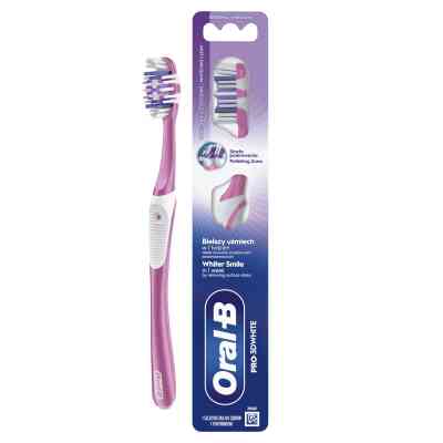 Зубна щітка Oral-B Pro 3D White Відбілювання Середньої жорсткості 1 шт. (8700216459518) Вінниця