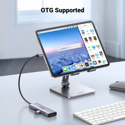 Концентратор Ugreen USB-C to HDMI + 3xUSB 3.0 + PD CM511 gray (15596) Винница - изображение 5