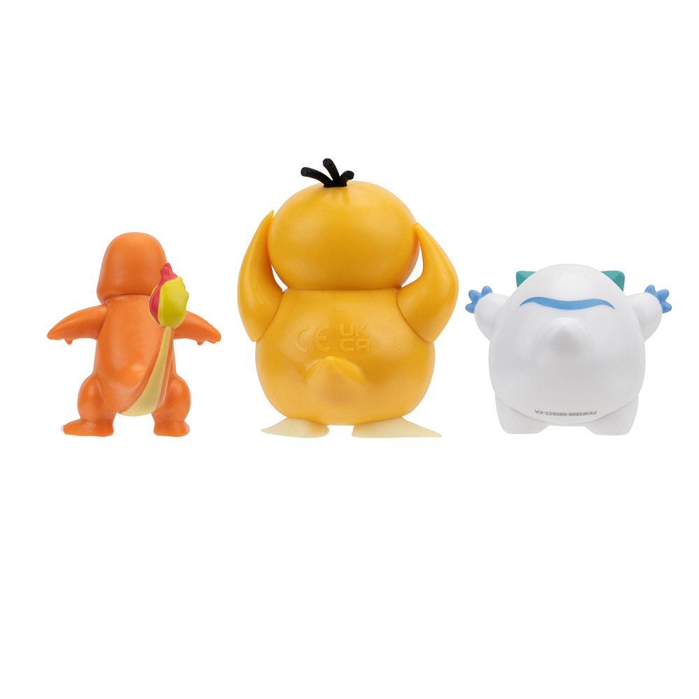 Набір ігрових фігурок Pokemon W19 - Чармандер, Галарський Дарумака, Псайдак Днепр - изображение 4