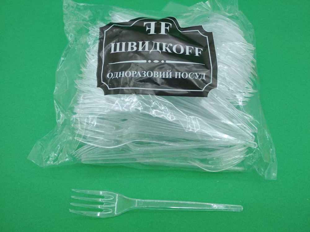 Вилка Супер Юніта прозора 100 шт Харків - фото 1