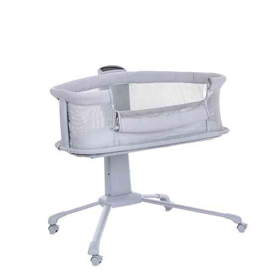 Детская кроватка-люлька 3 в 1 Mastela 3378 приставная, музыка, таймер, москитная сетка, белый Винница