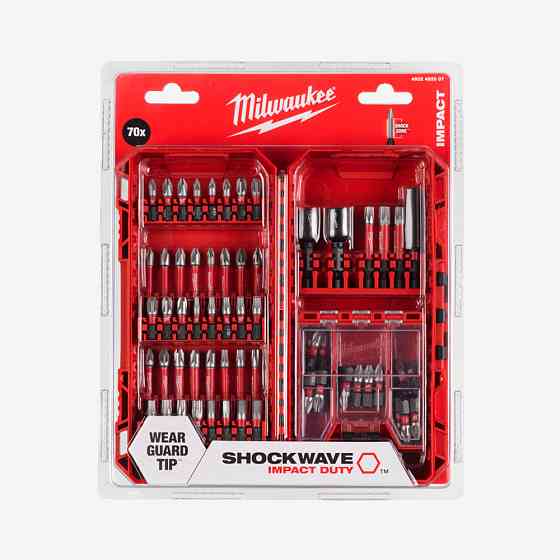 Набор бит SHOCKWAVE PACKOUT MILWAUKEE, (70шт) Одесса