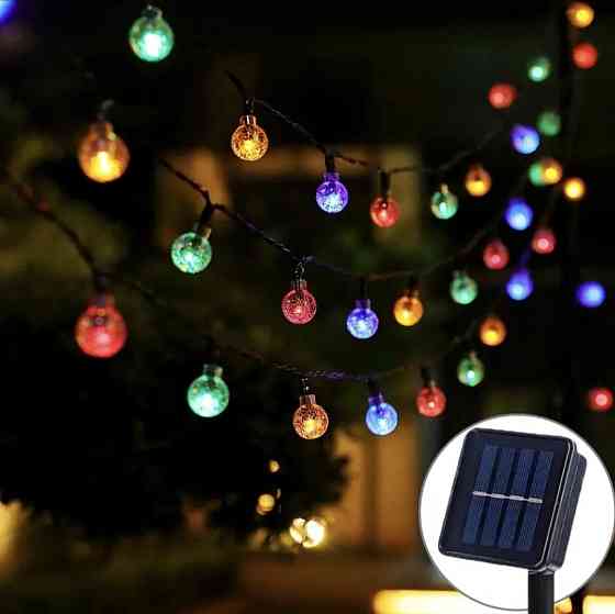 Вулична гірлянда на сонячній батареї з датчиком день/ніч 12 м 100 LED Смела