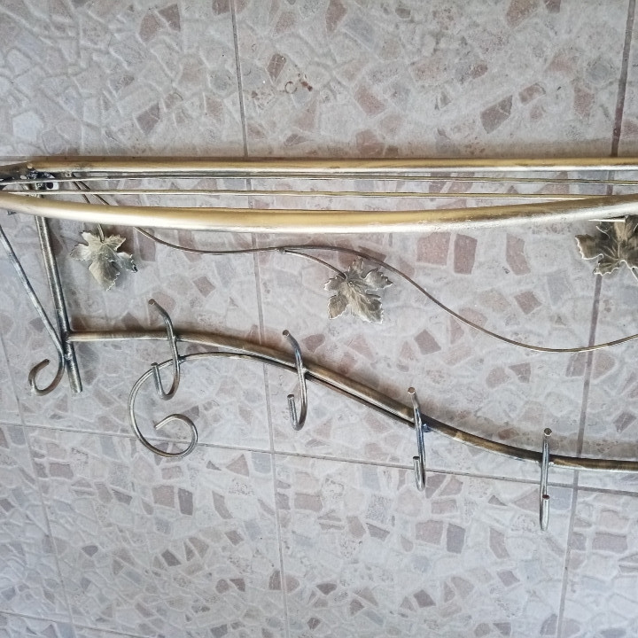 Вішалка кована настінна «Овал середній» M-024 для одягу Київ - фото 2