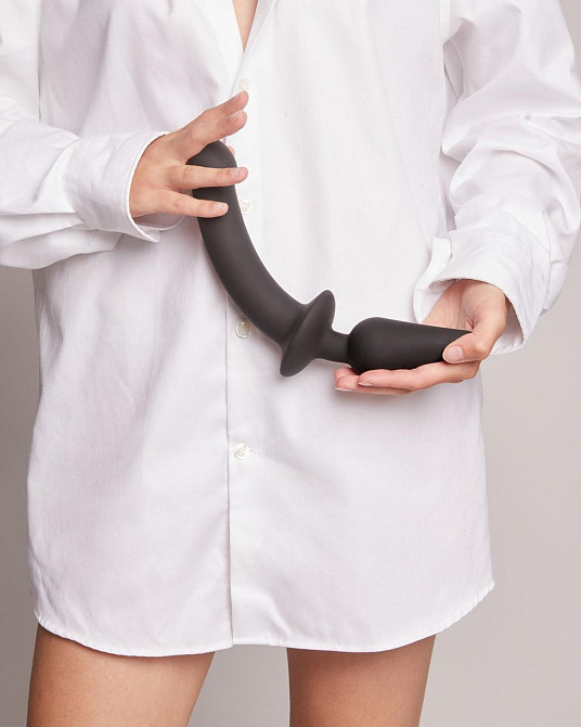 Анальная пробка с дилдо 2в1 Strap-On-Me SWITCH PLUG-IN DILDO Black S, диаметр 3,3/2,9 см Sex Aura Киев - изображение 6