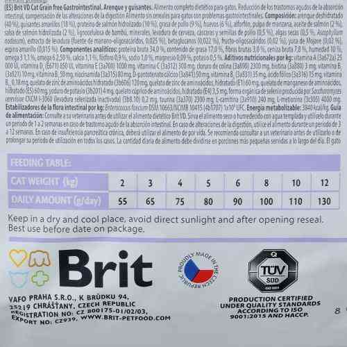Сухий корм Brit GF VetDiet Cat Gastrointestinal для кішок, у разі порушень травлення, із сельдлю, лососем, яйцем і горохом, 2 кг Київ