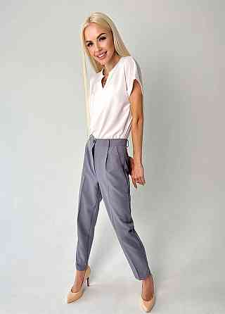 Класичні вкорочені брюки "Prime" оптом | Батал Сірий, 52 Київ