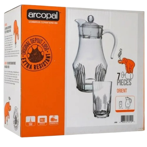 Набір для напоїв Arcopal Orient 7 предметів (глечик + 6 склянок) L4986 Luminarc Житомир - изображение 2