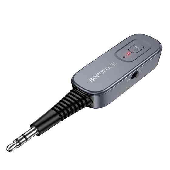 Bluetooth-ресивер BOROFONE BC51 Clear way AUX BT audio receiver / transmitter Metal Grey Одеса