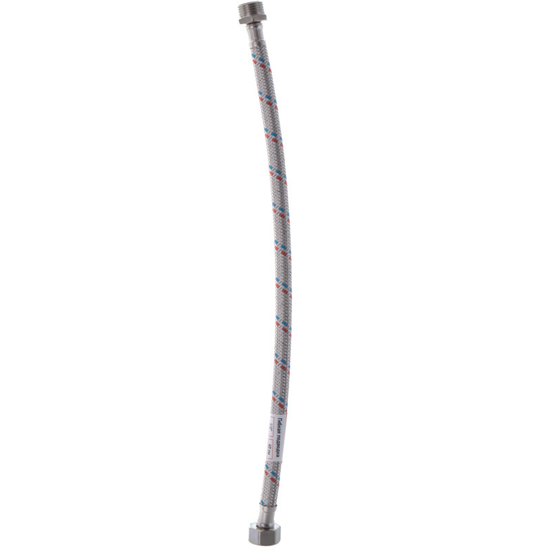 Гнучкий шланг для підключення води гайка 1/2'' - Штуцер 1/2'' (40 см) Zerix (ZX1561) Київ - фото 2