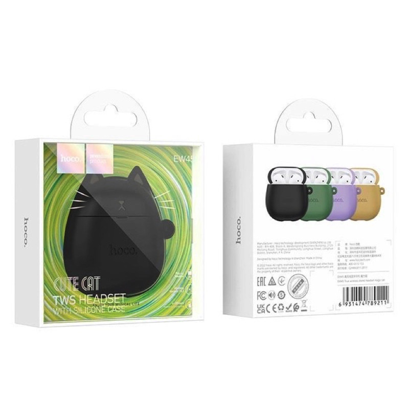 Бездротові навушники HOCO EW45 True wireless stereo headset Magic Cat Київ - фото 9