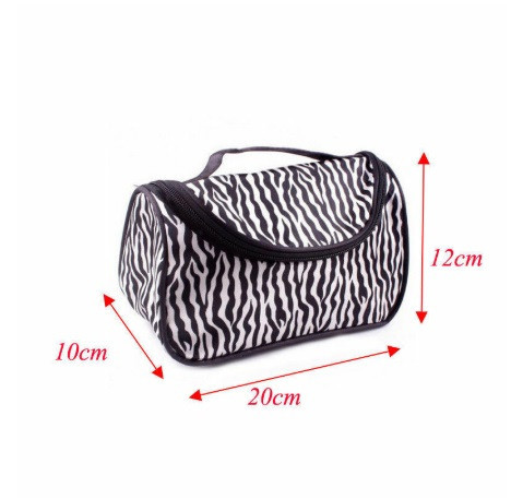 Косметичка женская Зебра 12 см на 10 см на 20см черно-белый Киев - изображение 2