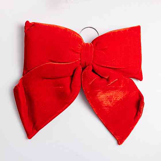 Yiwu Оксамитовий бант для декору на ялинку 45×50 (см) Червоний CR-2-14 Коломыя