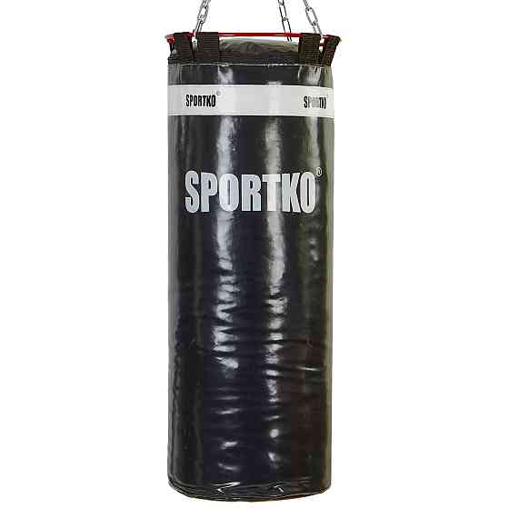 Мешок боксёрский Цилиндр с кольцом ПВХ Бочонок SPORTKO MП-6/1 (d-29см,весие 15 кг, h-75 см) ЛУШЕ САМОВВИЗ! Вишнёвое