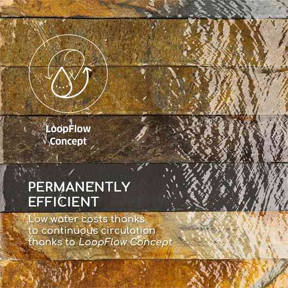 Насос Raincastle Garden Fountain с 12 светодиодами и концепцией Loopflow 8 Вт IPX8 для использования в Ровно