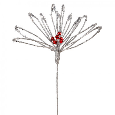 Украшение декоративное YES! Fun Серебряный цветок 60 см (974725) Винница - изображение 1